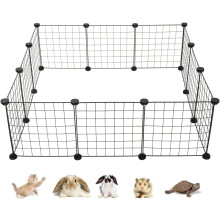 Speelkooi voor kleine dieren van metaaldraad – 12 panelen, 35,5 x 35,5 cm