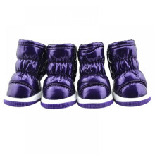 4 pares de zapatos de invierno para perros pequeños – Impermeables y