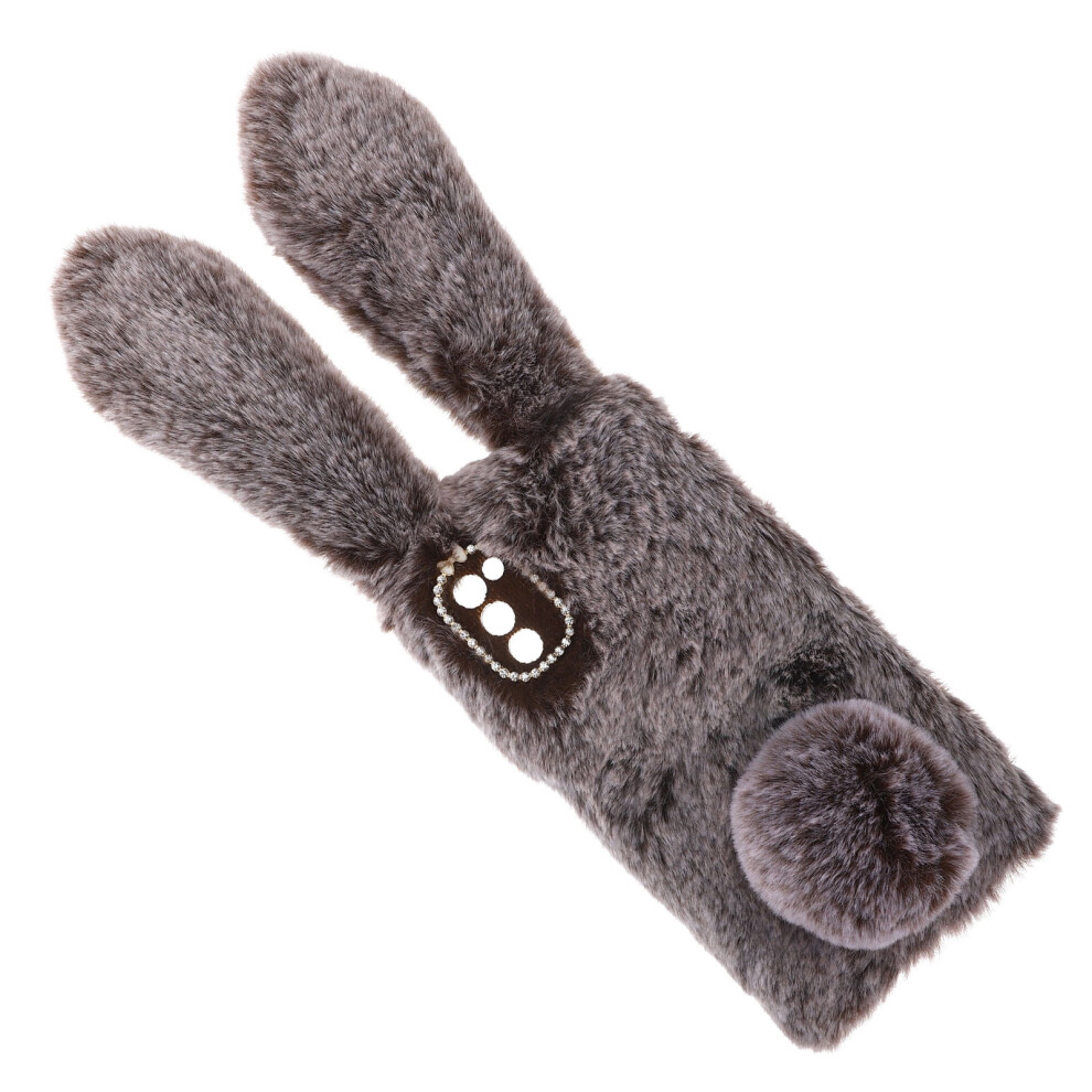 Rabbit Plush Phone Case For Iphone Â Tpu + Fuzzy Winter 9450273240060