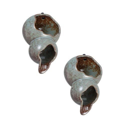 2Ensembles Accessoire Céramique Pour Table Jardin Petit Étang