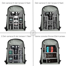 Rucsac foto cu compartiment pentru laptop și husă de ploaie