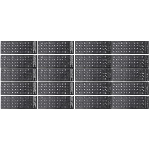 Stickers Clavier Espagnol Protection Durable Noir Décoratif