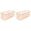 2Pcs Dresser Makeup Basket Multi-Use Cosmetics Storage Organizer 1