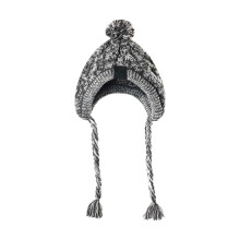 Cappello invernale per cani in maglia con pon pon, acrilico, taglie S/M/L