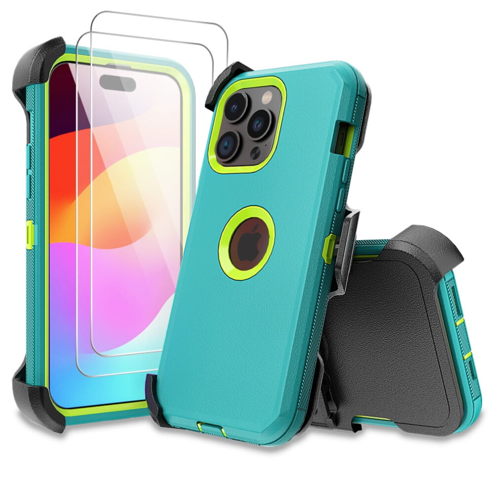 Iphone 15 Case With Screen Protector And Belt Clip Holster 9065194739816