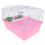 Gabbia portatile per pappagalli e inseparabili – Rosa, 23,6x 1