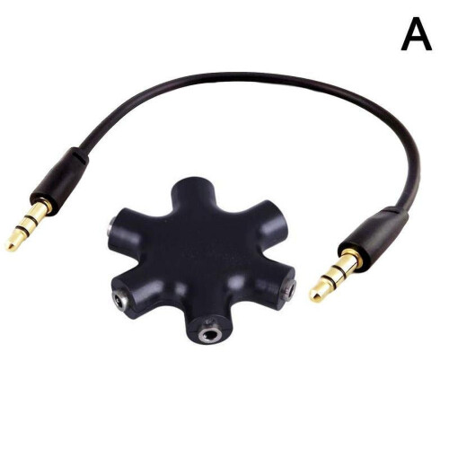 Divisor de audio de 3,5 mm con cable macho a macho