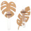 2St Hydroponics Plantenhouder Met Plastic En Monstera Blad 1