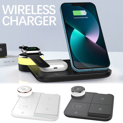 Stație de încărcare wireless 15W4-în-1