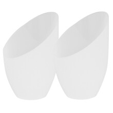 8Pcs White Plastic Lamp Shades Inclined Head for Table and Floor Lamps