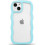 iPhone15Διαφανής θήκη με κυματιστό άκρο και αντιολισθητική TPU 1