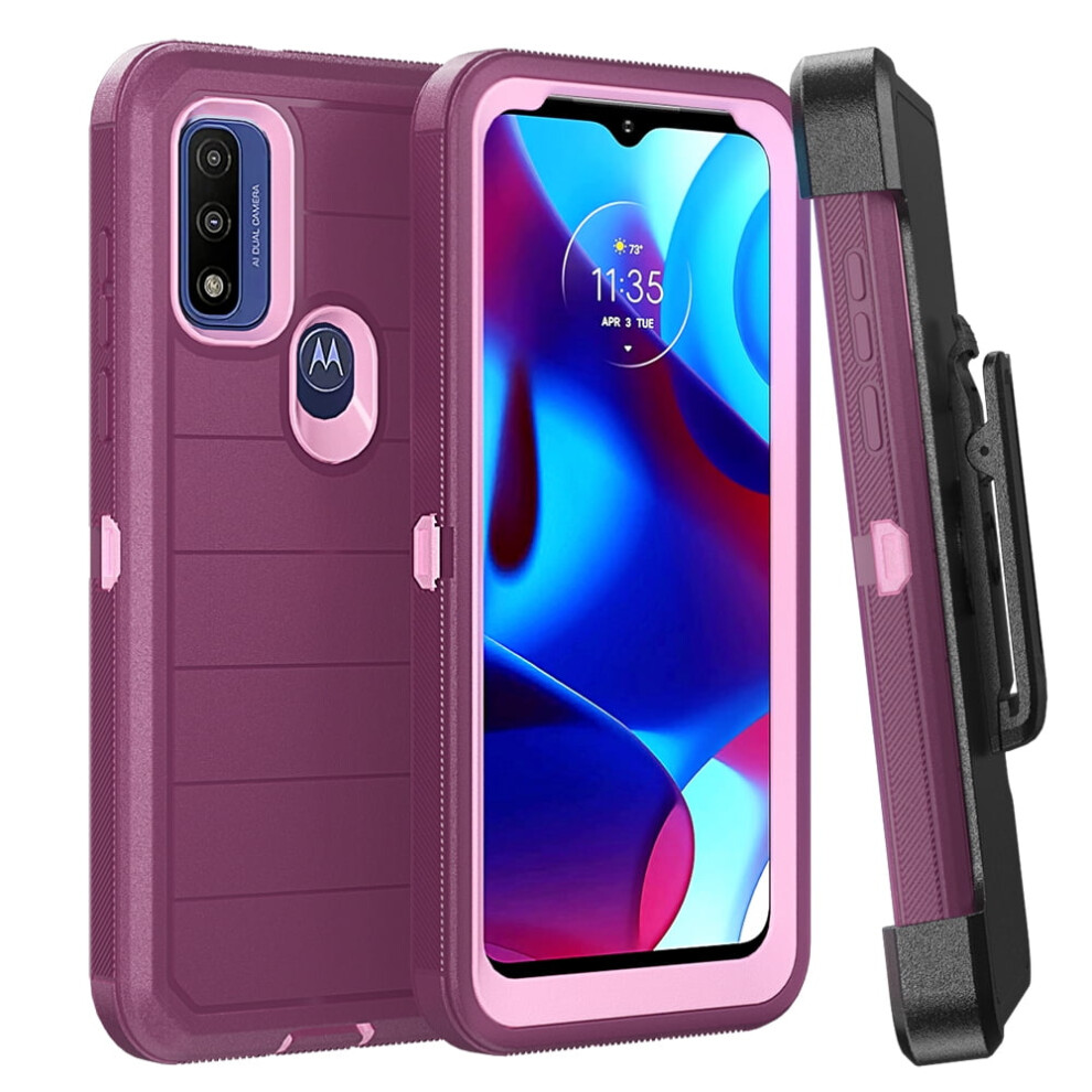 Xhy Moto G Pure Case With Belt Clip, Military-Grade 9130661246224