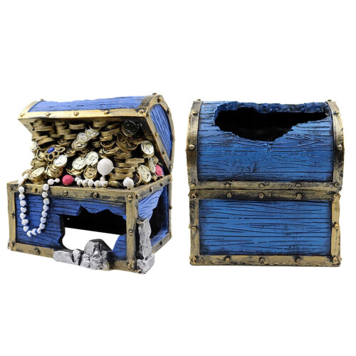 Ornament de acvariu cu comori goale, 13,5x13x16cm