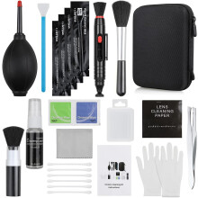 Kit de curățare a obiectivelor camerelor cu 14 piese pentru aparate foto mirrorless și DSLR