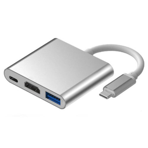 Προσαρμογέας USB-C σε HDMI4K με USB3.0 και θύρα φόρτισης
