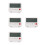 4Pcs Ultrathin White Plastic Digital Alarm Clock with Night Light 1