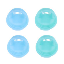 Pacote com 4 tampas reutilizáveis para latas de refrigerante padrão.