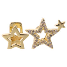 Goudkleurige Tandenkap Zirkoon, Stijlvolle Hip Hop Moon Jewelry