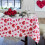 Valentinsdagshjerteduk 60 x 120 tommer polyester 1