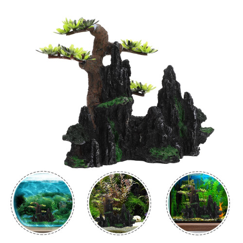 Διακόσμηση Ενυδρείου από Ρητίνη Rockery 17x6.5x13cm
