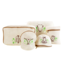 3 Pièces Filet Beige Doux Pour Lessive Textile