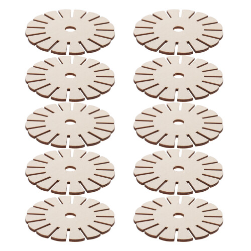 10St Khaki Armband Vlechtbord Hout Draagbaar Creatief DIY Tool