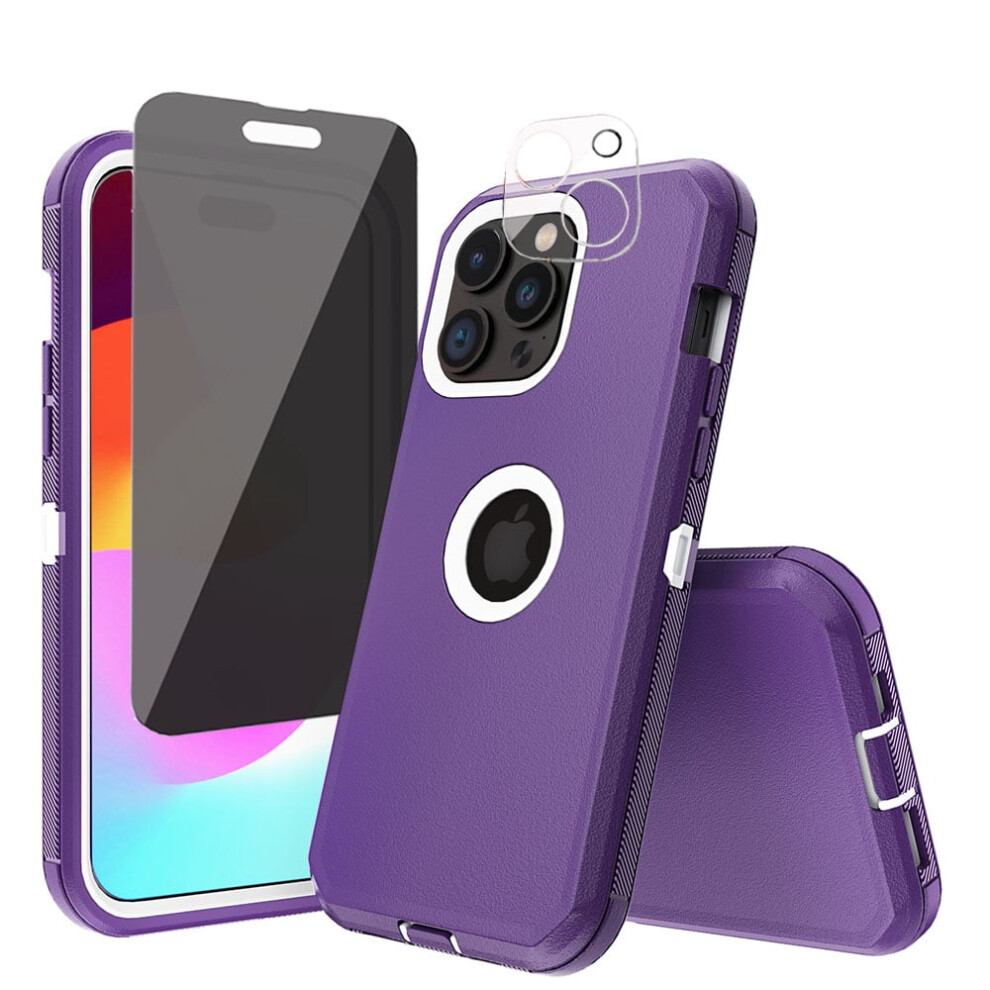 Iphone 15 Plus Case With Privacy Screen And Lens Protector 9329345526695
