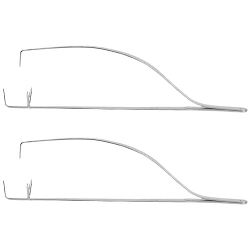 2Pièces Pinces De En Acier Inoxydable Argent Pour