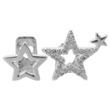 Grill Argenté Zirconé, Accessoire Costume Rap Unisexe En Cuivre