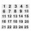 25Pcs Acrylic Table Number Signs 1-25 White Rounded Edges for Parties 1