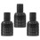 3Pcs Refillable Black Glass Atomizers with Fine Mist Spray for Travel 1
