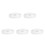 5Pcs Clip on Ceiling Light Shades Silver Plastic for Home Use 1