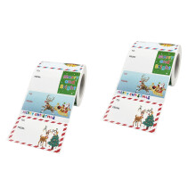 Zelfklevende Cadeau- En Envelopstickers Rechthoekig Kleurrijk