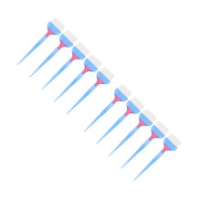 10Pcs Blue Hair Tint Brush Hair Dye Applicator for Home Salon