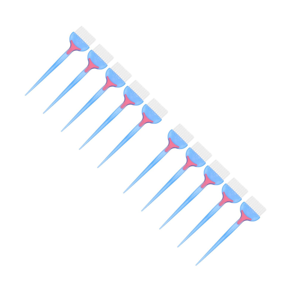 Artibetter Blue 10Pcs Hair Tint Brush Hair Dye Applicator For Home Salon
