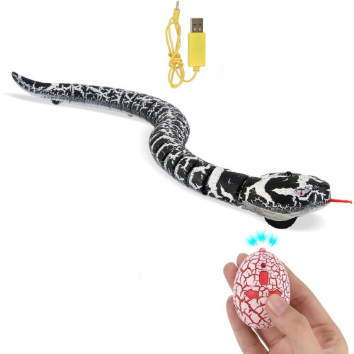Remote Control Rattlesnake Toy with 12-Joint Flexibility