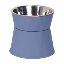 Tigela elevada e rasa para gatos e cães de pequeno porte.