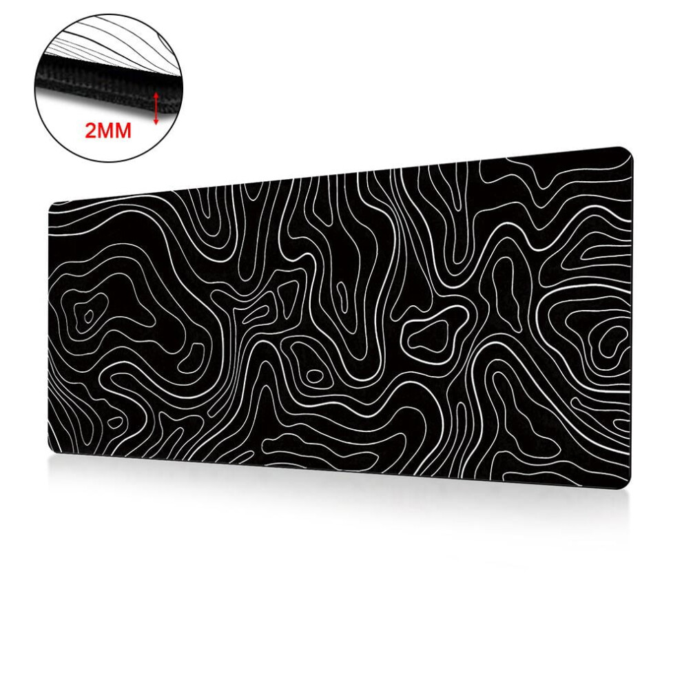 Topographic Rubber Gaming Mouse Pad 300 X 800 Mm 9450273251196