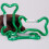 9 Stücke Knochenform Aluminium Karabiner-Hellblau 6