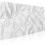 Topografisk hvit spillmusematte 90x40cm 1