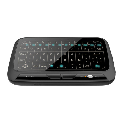 Teclado sem fio H18Mini com touchscreen e mouse aéreo