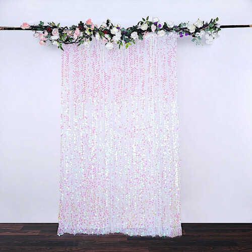 BalsaCircle8ft x 8ft Iridescent Round Sequin Backdrop