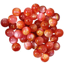 Handgefertigte DIY-Glasperlen mit Goldfolie für die-a1cacia rot