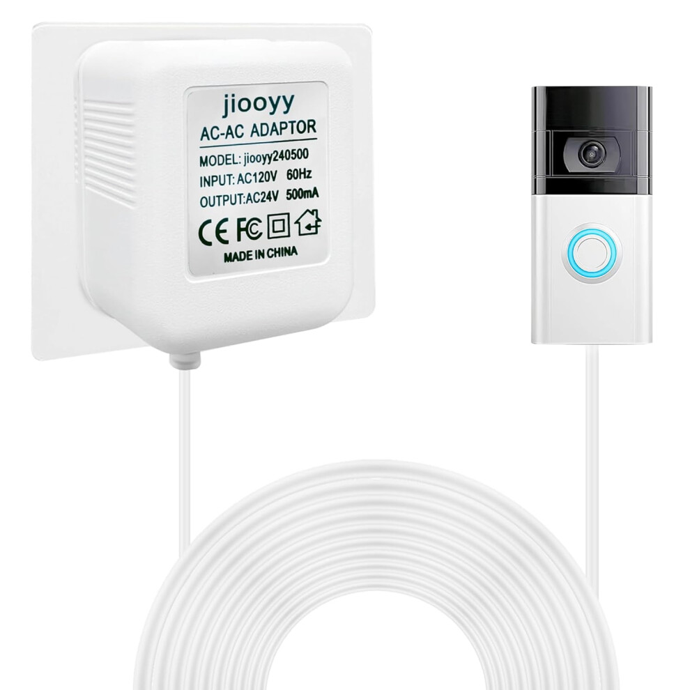 24V 500Ma Doorbell Power Adapter 16.4 Ft 9450273258720