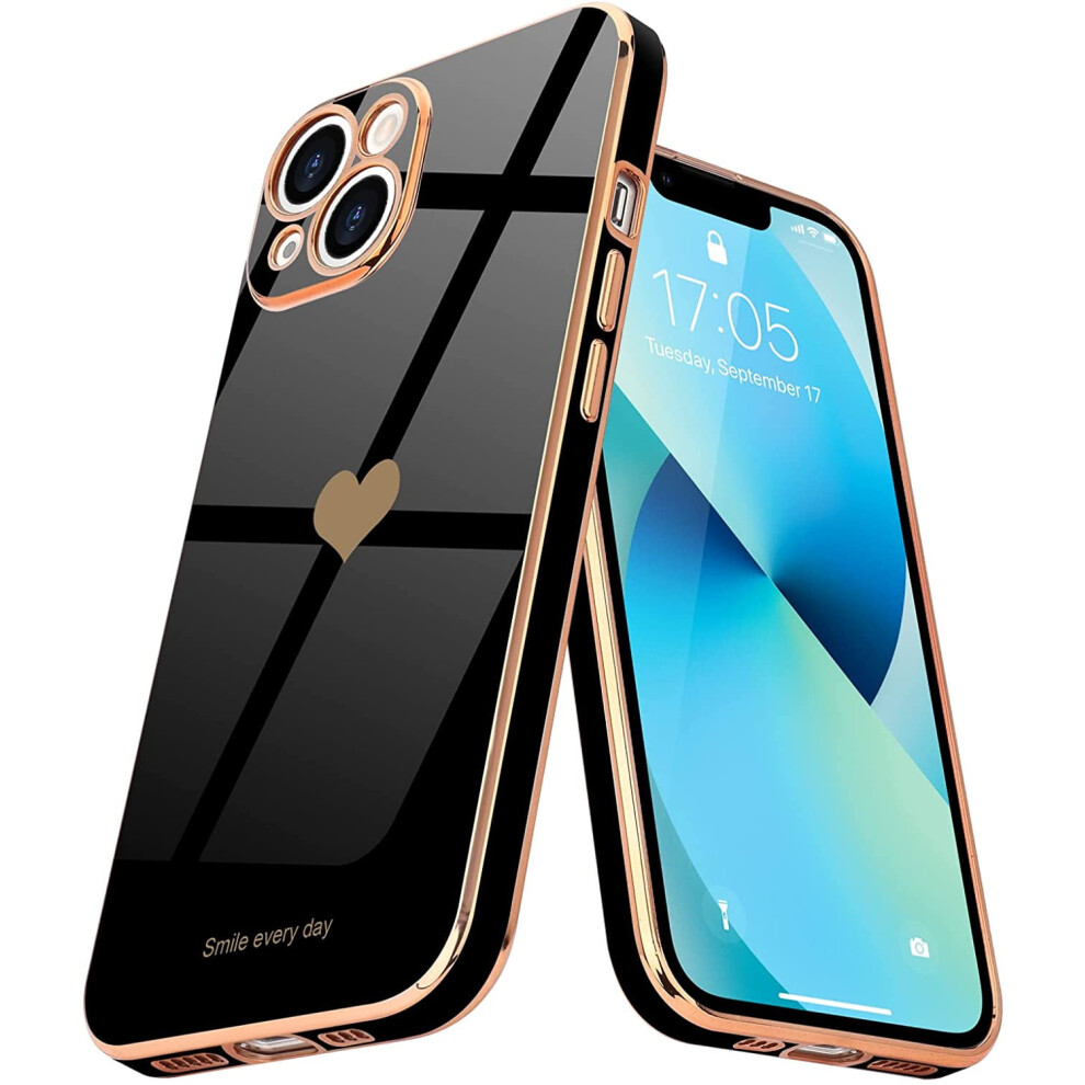Iphone 13 Case Â -Plated Tpu With Raised Camera Bezel Gold 9450273237015
