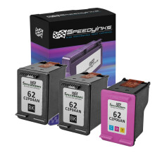 Vervangende inktcartridge voor HP62 (2 zwarte, 1 kleur, 3)