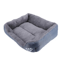 Winter‑Warm Plush Pet Sofa Bed – Water‑Resistant Oxford Base, Easy‑Clean, Stylish Square Design for Cats & Dogs, Cozy & Durable