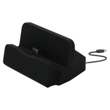 Docking station da tavolo con connettore Type-C e supporto per telefono.