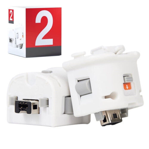 Adaptor Wii Motion Plus Alb, Pachet de 2