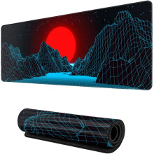 Tappetino per mouse da gioco Galaxy XL80x30cm con bordo cucito